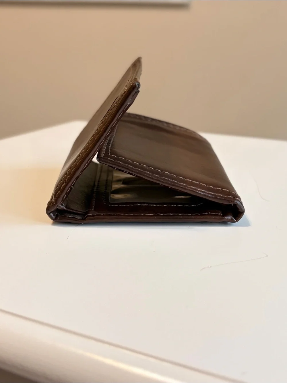 Dockers Trifold Brown Leather Wallet Card Money Holder, Gift NWT